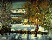 George Wesley Bellows Strabe im Winter oil painting on canvas